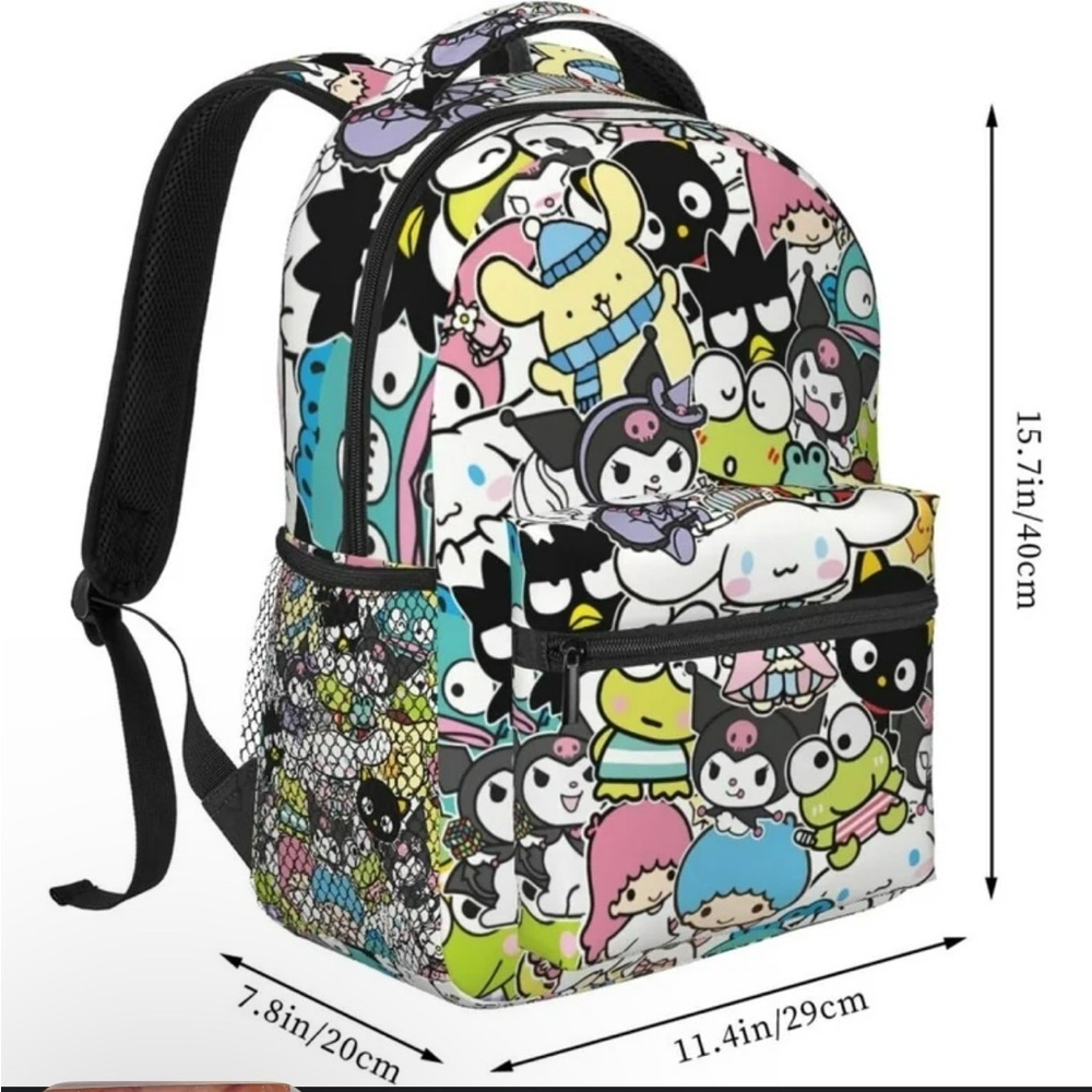 Sanrio Kuromi Cute Cinnamoroll Backpack Kawaii NWT​ - Picture 2 of 4